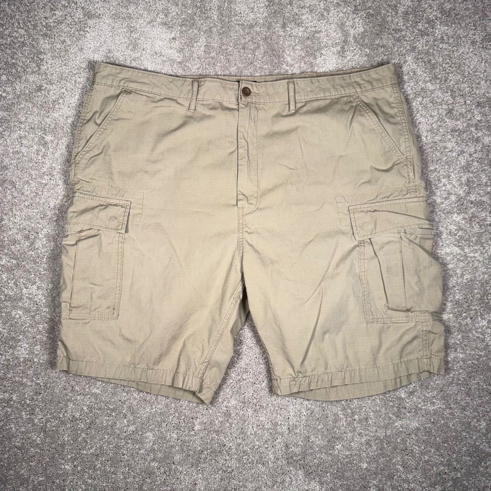 Levis Men's 44 Khaki‎ Ripstop Cargo Shorts Tan Cotton Casual READ